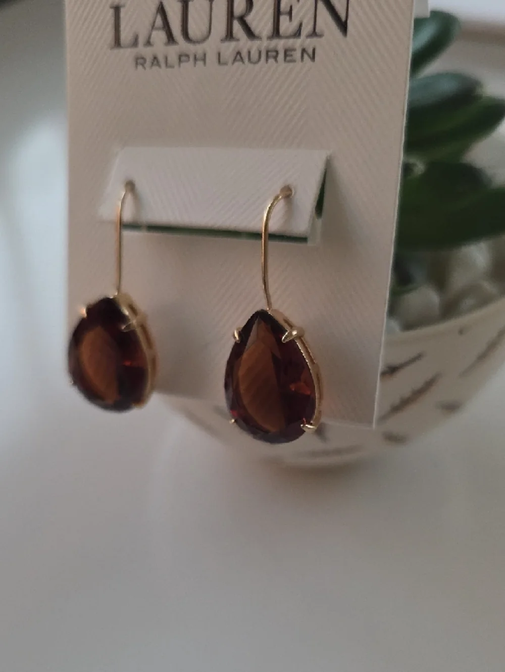 Lauren Ralph Lauren Gold-Tone‎ Teardrop Deep Earrings